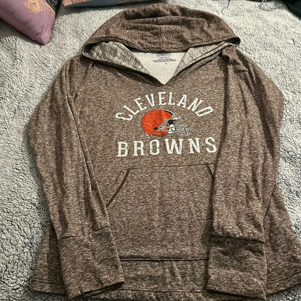 Majestic Threads Cleveland Browns lightweight hoodie